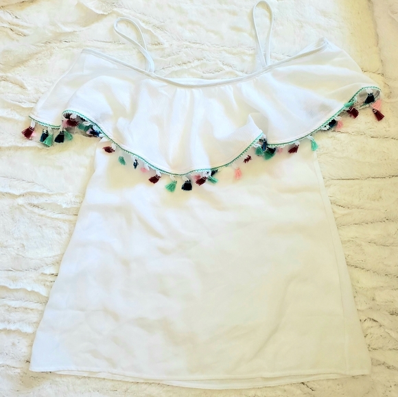 summer crush Other - 2/$20 SUMMER CRUSH white tassel swimsuit cover